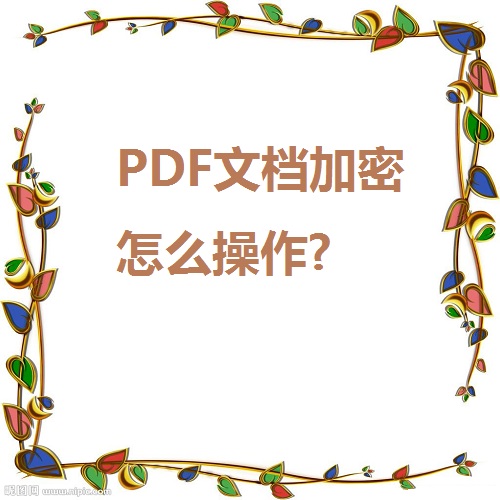 PDF文档加密怎么操作？