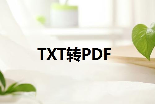 TXT文件怎样转PDF txt转pdf工具