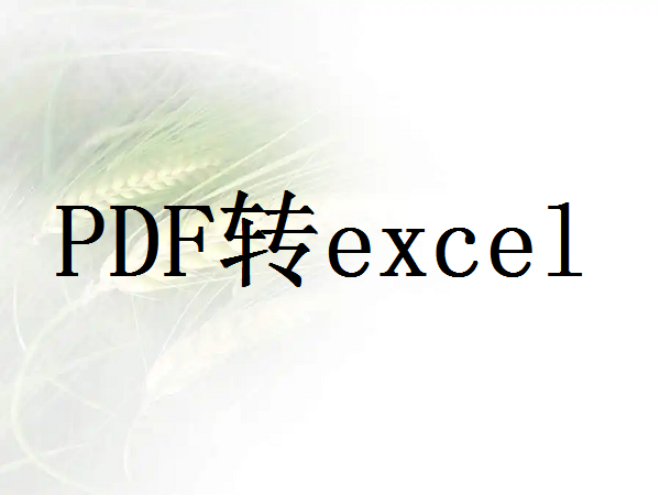 日历表格PDF怎么转换成excel？