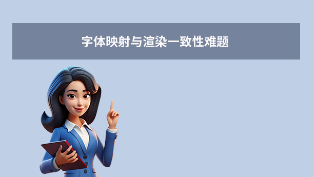 字体映射与渲染一致性难题(技术难度:★★★★☆)