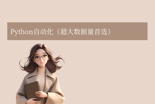 Python自动化（超大数据量首选）