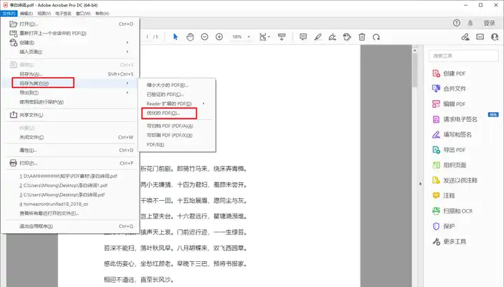 使用Adobe Acrobat Pro DC（专业之选）步骤二