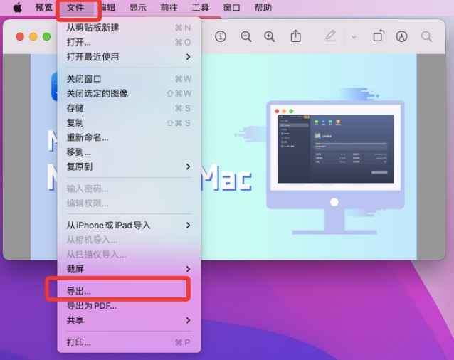 使用预览(Preview)程序(macOS系统)—— 苹果生态优雅之选步骤二