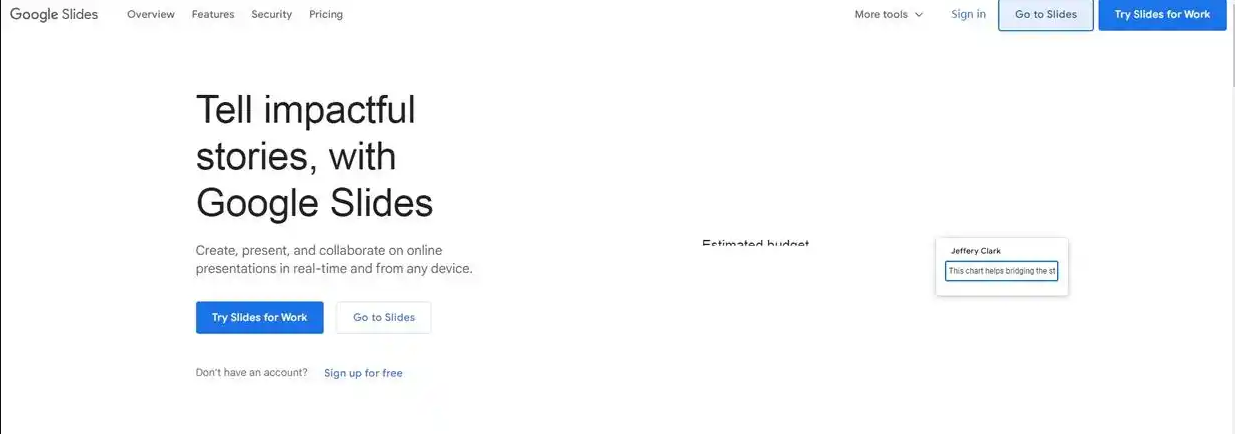 利用Google Slides内置功能