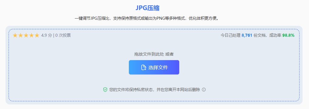 在线图片压缩工具步骤二