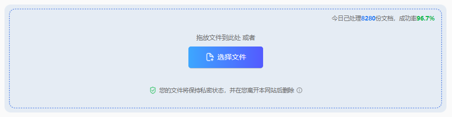 方法转转大师在线工具（批量处理 / 高精度首选）步骤二